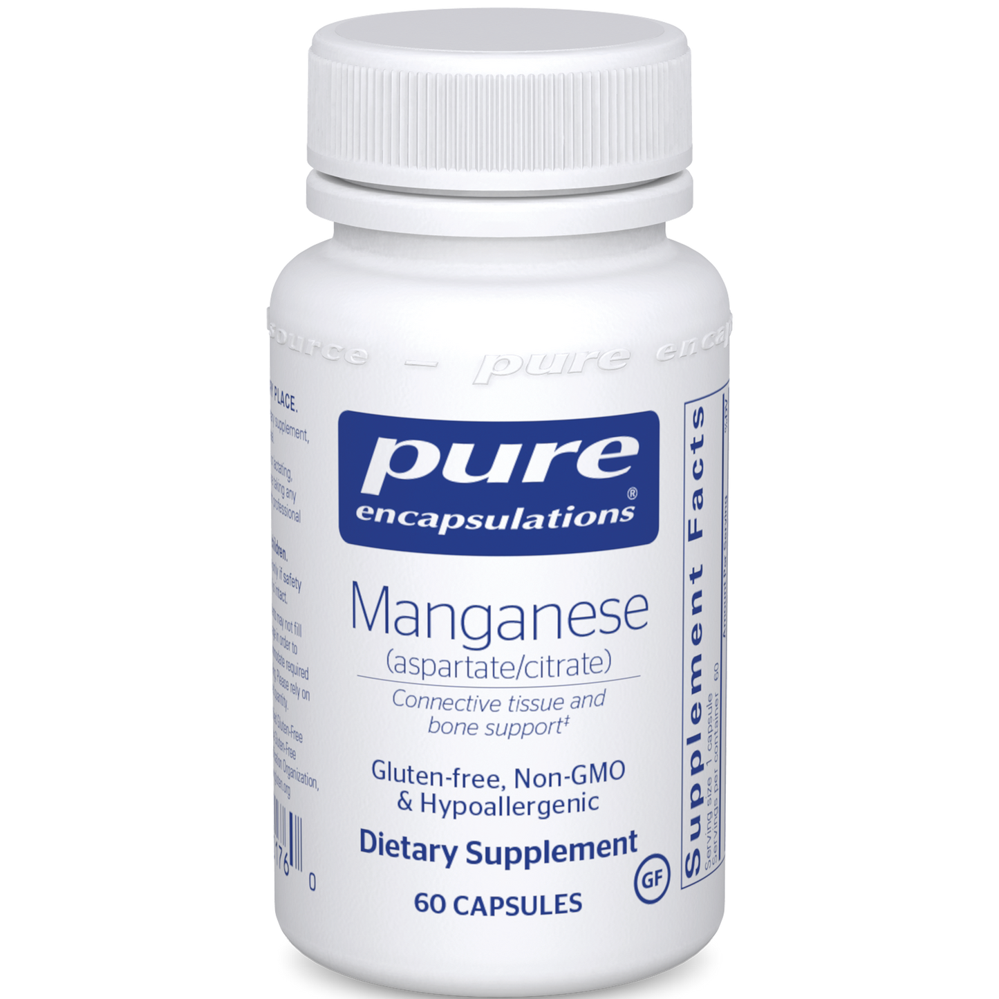 Manganese (aspartate/citrate) 60 caps