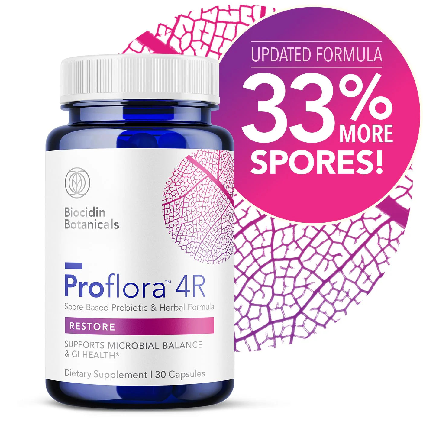 Proflora™4R Spore-Based Probiotic & Herbal Formula